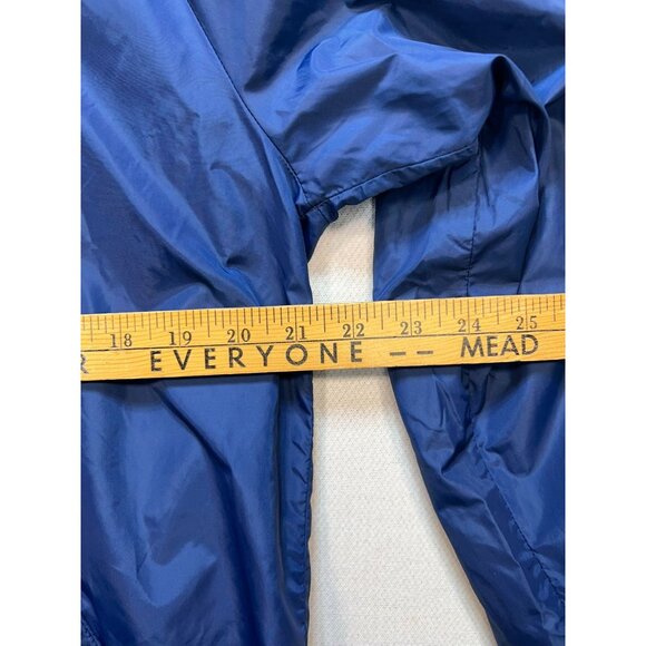 Jos. A. Bank Men's Nylon Packable Waterproof Hooded Jacket Sz M Blue Long Sleeve - Picture 11 of 13